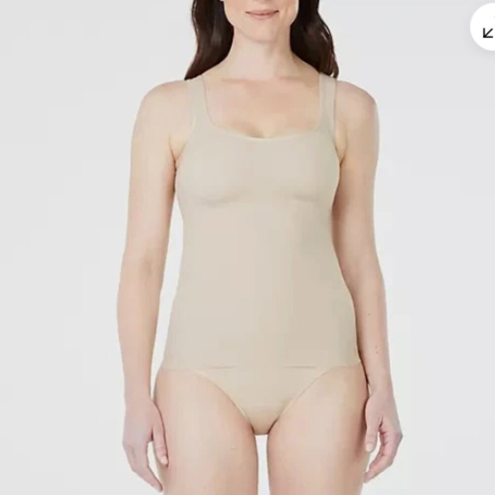 Anti x Proof Smoothing Camisole Tank-Oatmeal-3X-NWT-A544676